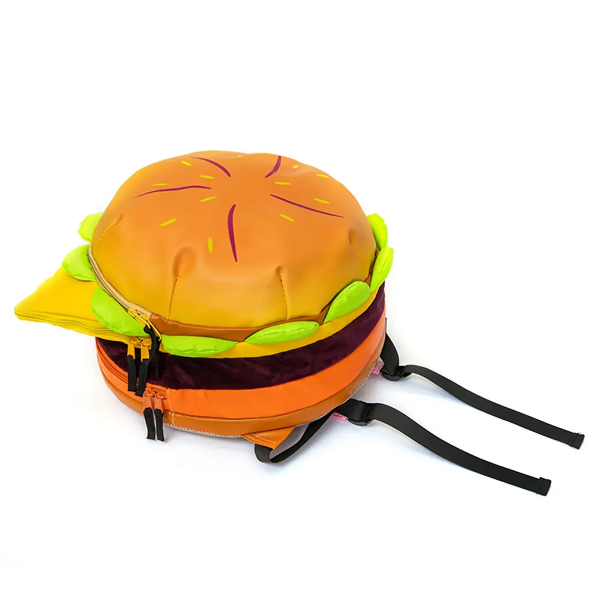 sac dos pvc hamburger motif graines ligne rouge feuille vert soie doublure voyage plein air capacité inférieure 20 litres