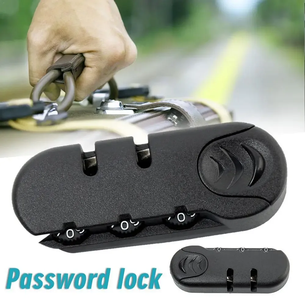 accessoires de sac noir, serrure antivol, serrures à chaîne de traction, valise à bagages, serrure à code, cadenas à combinaison