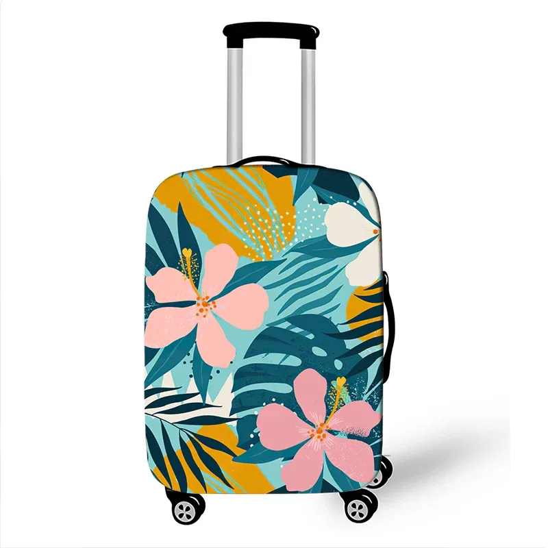 arbre hawaïen plage impression housse de bagage coucher de soleil noix de coco femmes hommes valise de voyage housses de protection horus boîtier de chariot couverture cadeau