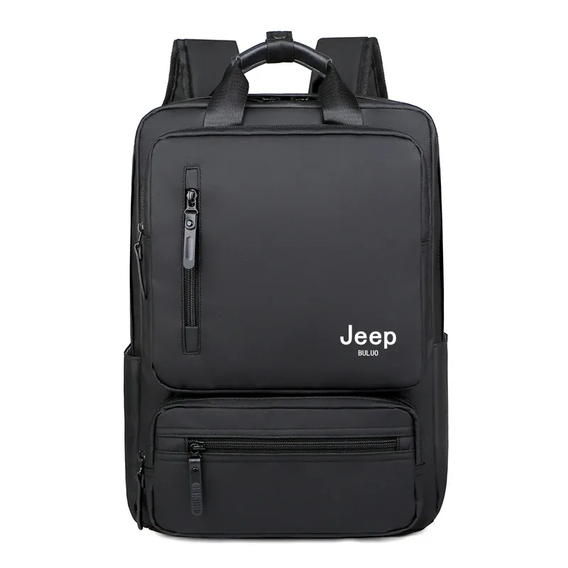 jeep buluo sac à dos pour ordinateur portable de grande capacité pour homme, sac à dos de voyage d'affaires étanche, multi-poches, sac pour ordinateur de 14 pouces pour le travail