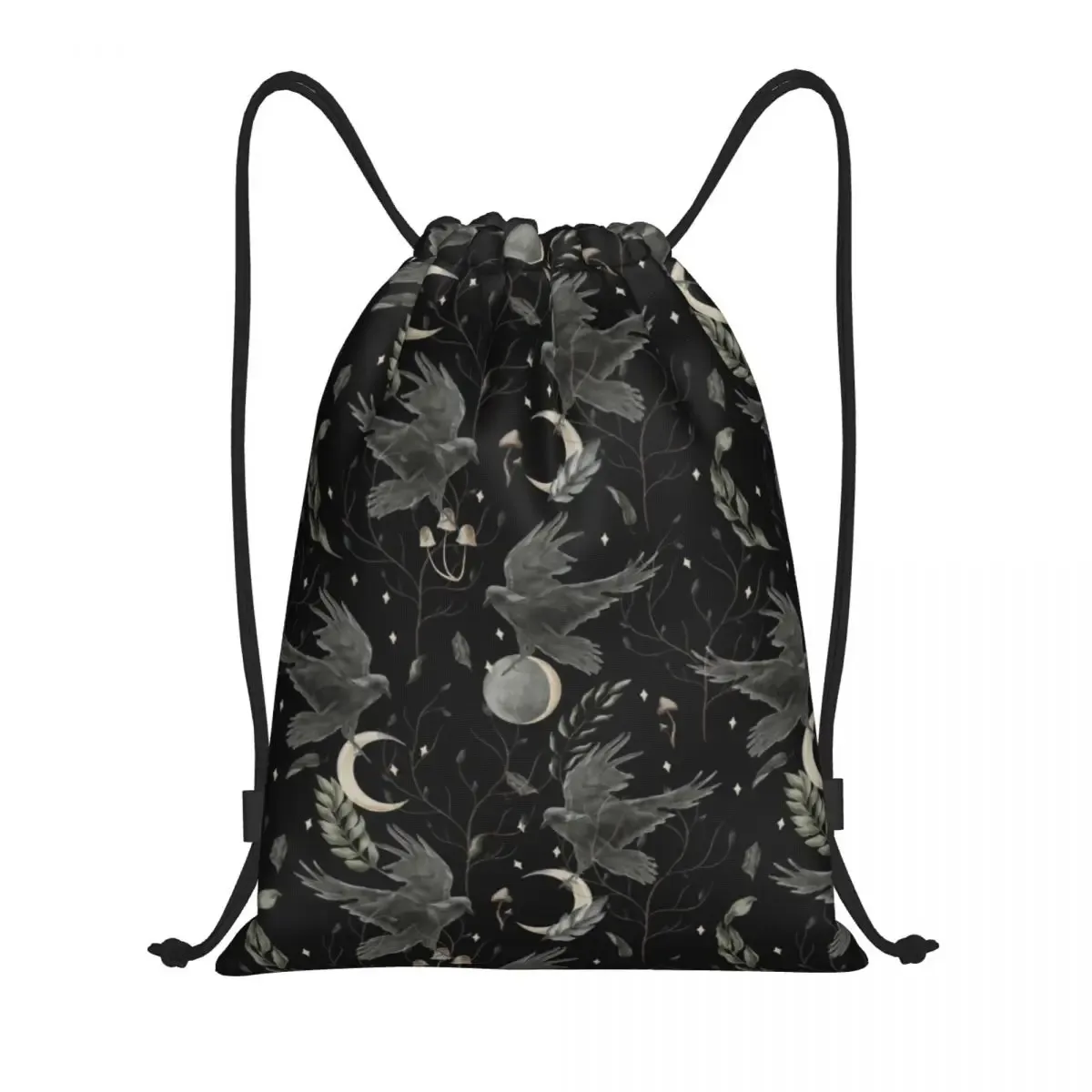 sac à dos de sport personnalisé raven rage proximité wstring pour hommes et femmes, sacoche d'entraînement corbeau effrayant gothique, sorcière d'halloween
