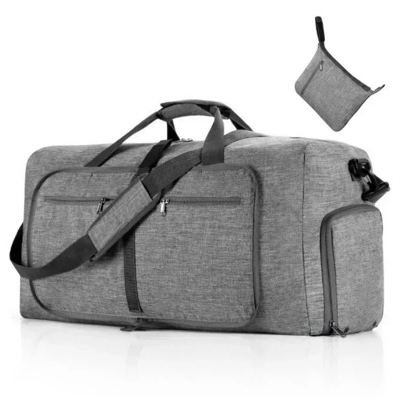 Sac polochon de voyage de grande capacité 85L, sac de sport à bandoulière pour femmes, grand sac de voyage pliable Oxford étanche pour hommes, sac de bagages de Fitness