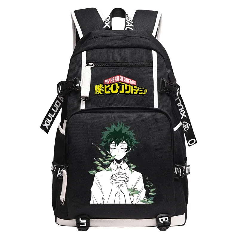 grand sac à dos anime oxford pour adolescentes, sac de voyage étanche, sac à dos bakugou katsuki pour hommes