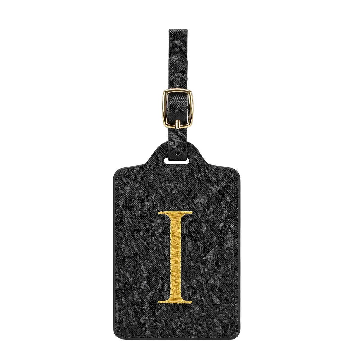 étiquette de bagage personnalisée avec 26 lettres, étiquette de nom initiale pour valise, accessoires de voyage anti-perte, adaptée aux voyages, à l'école