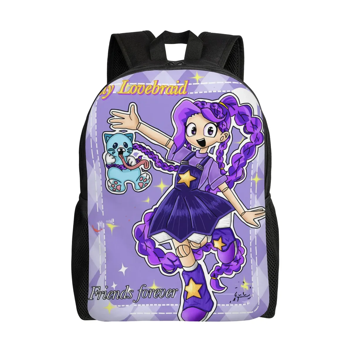 sac à dos de randonnée en polyester pour femme, durable et élégant, idéal pour le lycée - liilyys-loveebraided rucksack