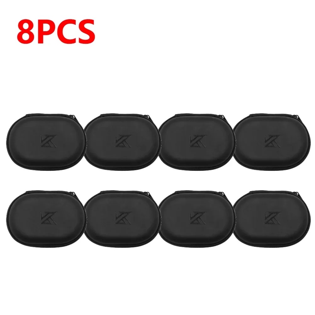 étui pour écouteurs filaires kz ba10 as10 es4, boîte de rangement en pu, sac de rangement portable pour kz ba10 as10 es4, 1 à 10 pièces