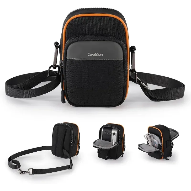 sac à bandoulière compact pour appareil photo numérique cwatcun, sac de protection portable pour appareil photo, sac de taille léger pour photographie