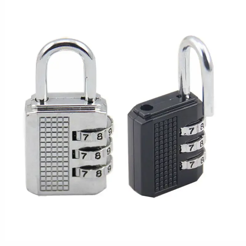 cadenas métallique combinatoire chaîne metaillique noir gris chaîne épaisse boutons extremite voyage valise sécurité