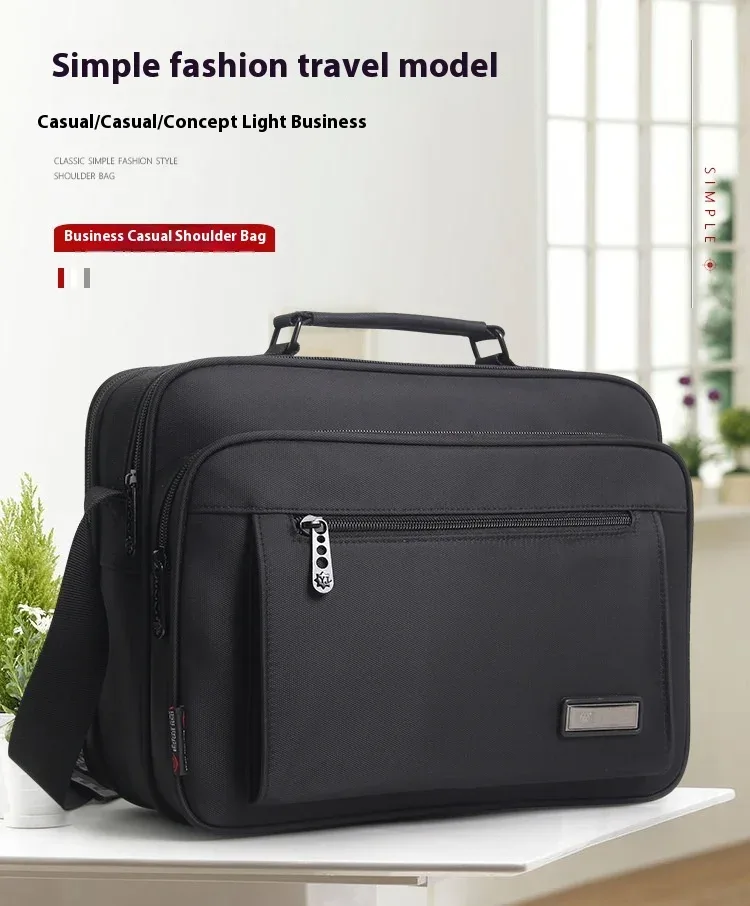 sac à bandoulière pour hommes, sacoche de messager, petite mallette d'affaires, grande capacité, multifonction, mode décontractée, étanche