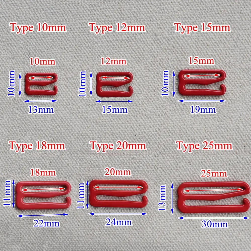 20 pièces de boucles de réglage de soutien-gorge en métal de 10 mm à 25 mm, anneaux coulissants et clips pour lingerie, accessoires de bricolage