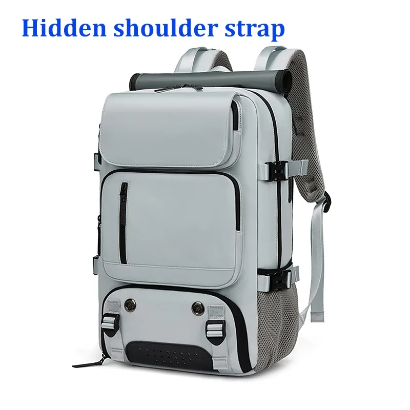 sac à dos de voyage pour femme, sac à dos imperméable pour ordinateur portable de 16 pouces avec sac à chaussures, port de chargement usb caché, sac à dos pour randonnée et camping