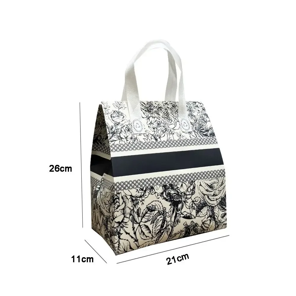 sac d'emballage de thé au lait en tissu non tissé réutilisable, couvercle de tasse isolé de voyage, sac fourre-tout à café en papier d'aluminium, 10 pièces