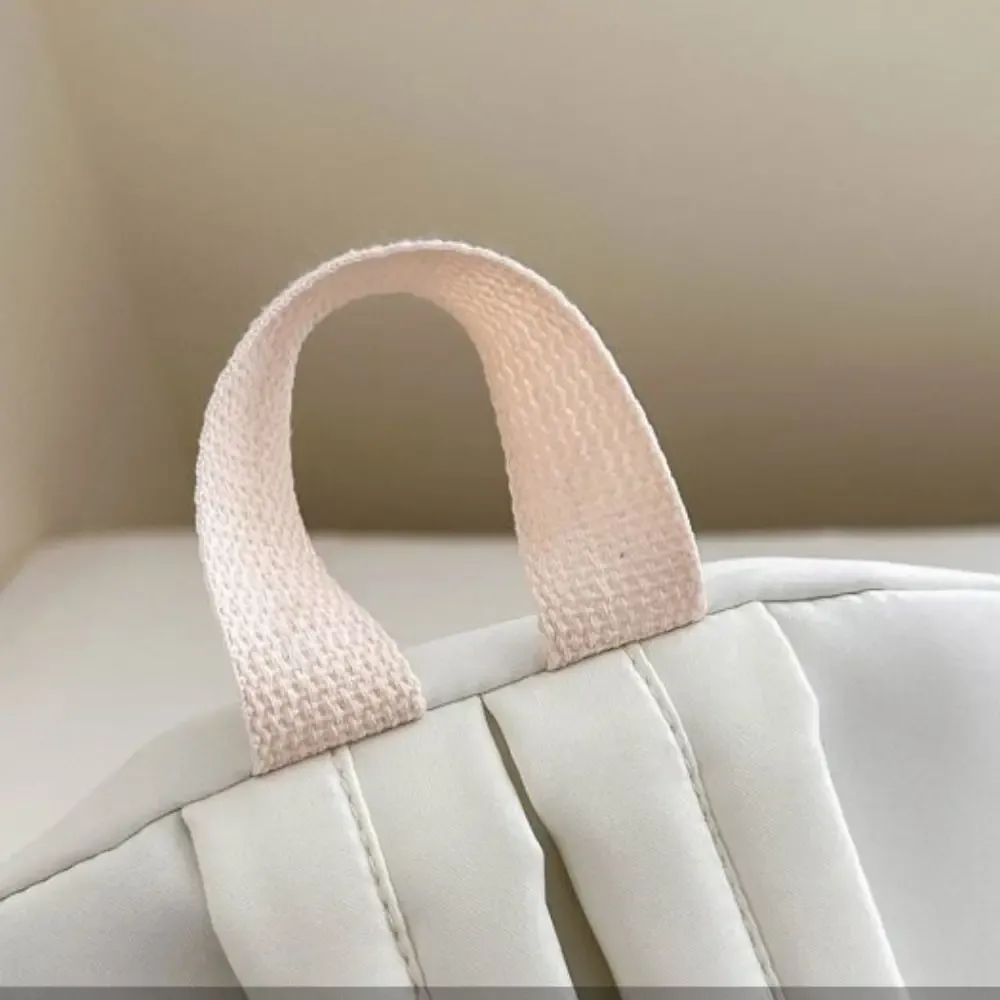 petit sac à dos uni simple, sac à dos de style coréen pour étudiants, sac à main décontracté pour femmes.