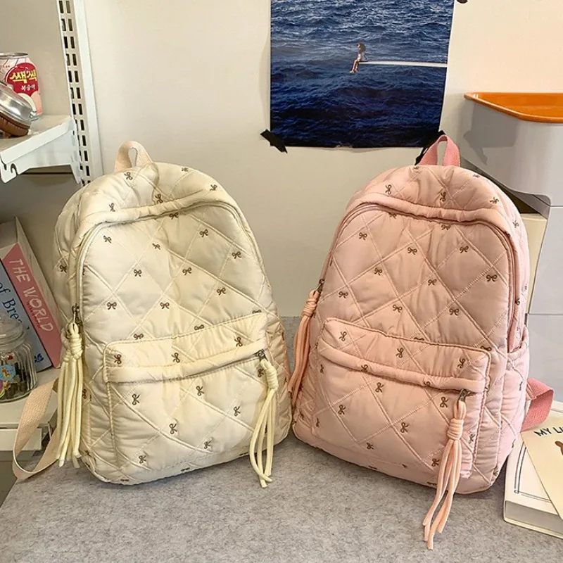nouveau grand sac à dos scolaire léger pour enfants, cartable pour étudiants avec nœud, sacs d'école pour garçons et filles, sac de tutorat, sac pour ordinateur portable