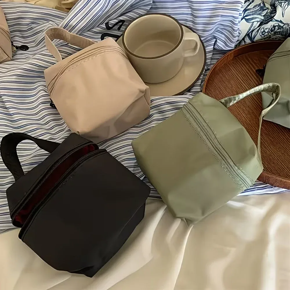 sac de rangement, mini pochette multifonctionnelle, trousse de maquillage portable, idéal pour ranger le rouge à lèvres, les clés et les câbles de charge, plusieurs couleurs disponibles
