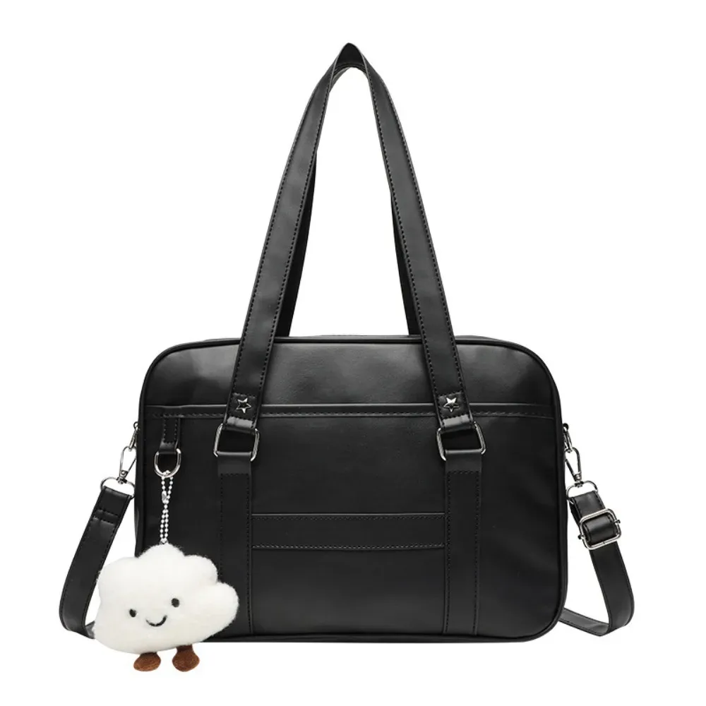 sac à bandoulière décontracté en cuir pu jk, sac à main de grande capacité de style japonais, sangle réglable, itabag pour femmes