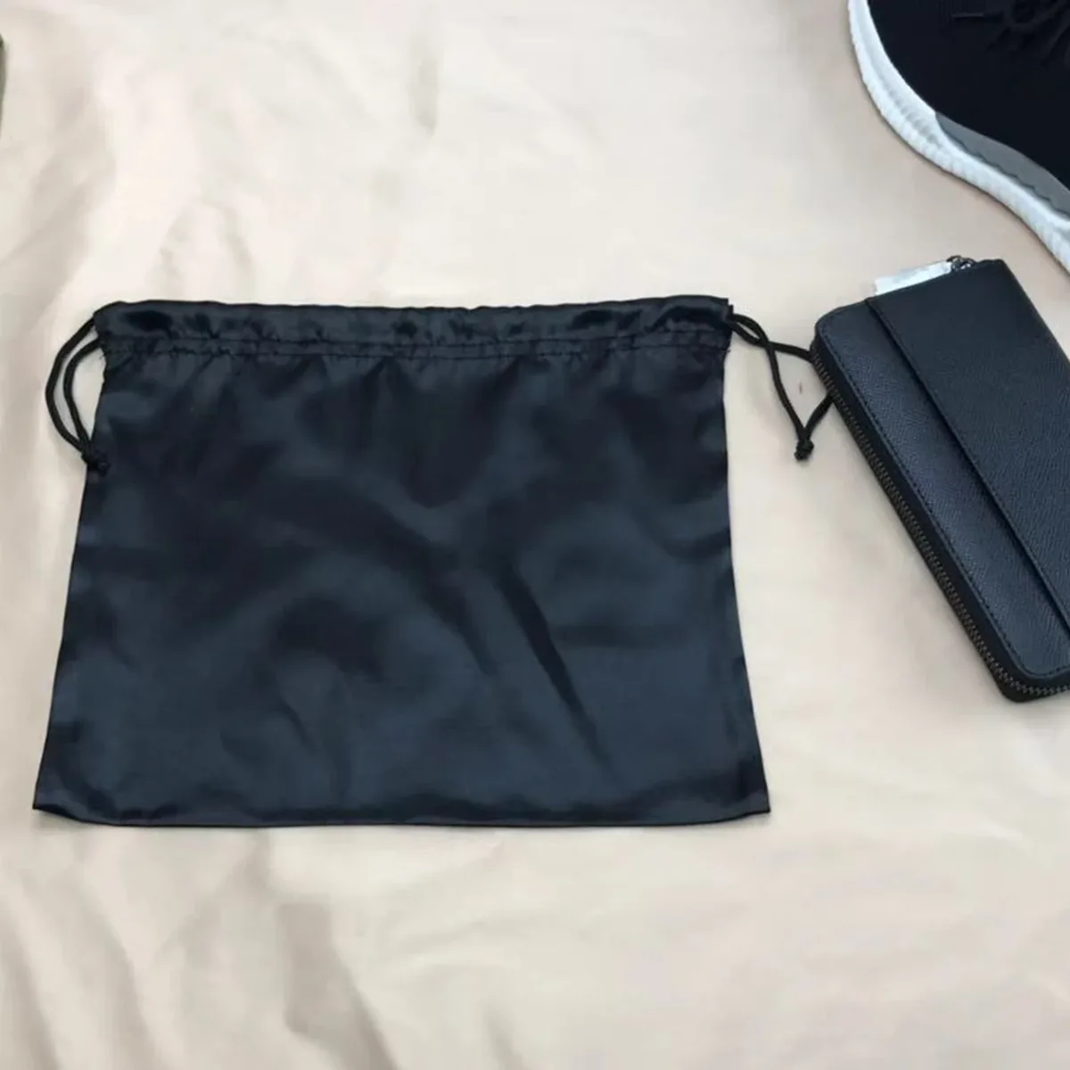 sac de rangement lisse noir de haute qualité, sac à poussière, bundle proximité wstring, protection de l'environnement, sac de rangement injsatin grill