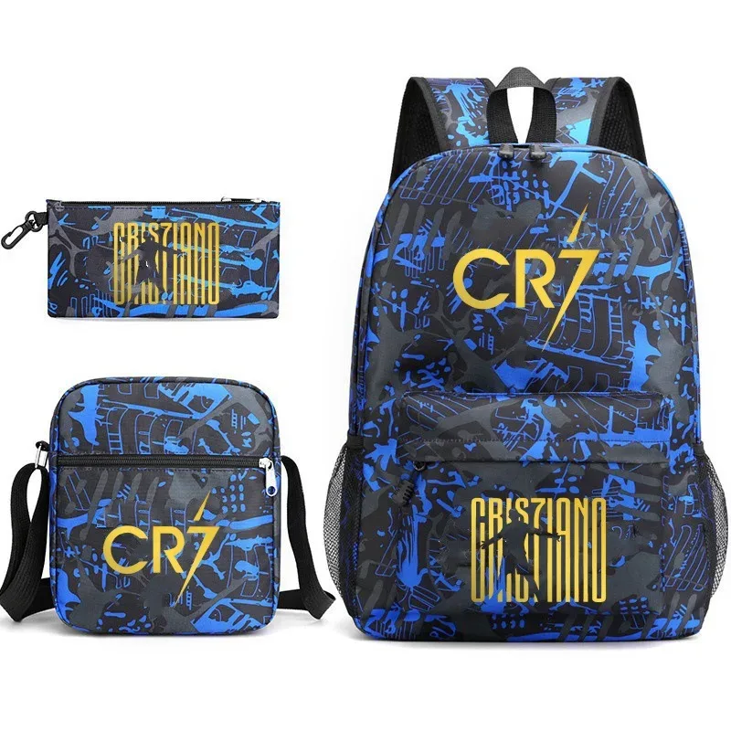 sac à dos imprimé cr7, sac à dos de sport, de football, décontracté, pour femmes et hommes, sacs d'école pour ordinateur portable, sacs d'école harajuku, sacs de voyage pour femmes et hommes