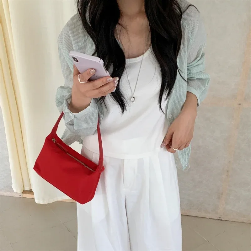 sacs à main d'été en nylon avec poignée supérieure, style ins, petits sacs bandoulière décontractés, nouvelle mode et polyvalence