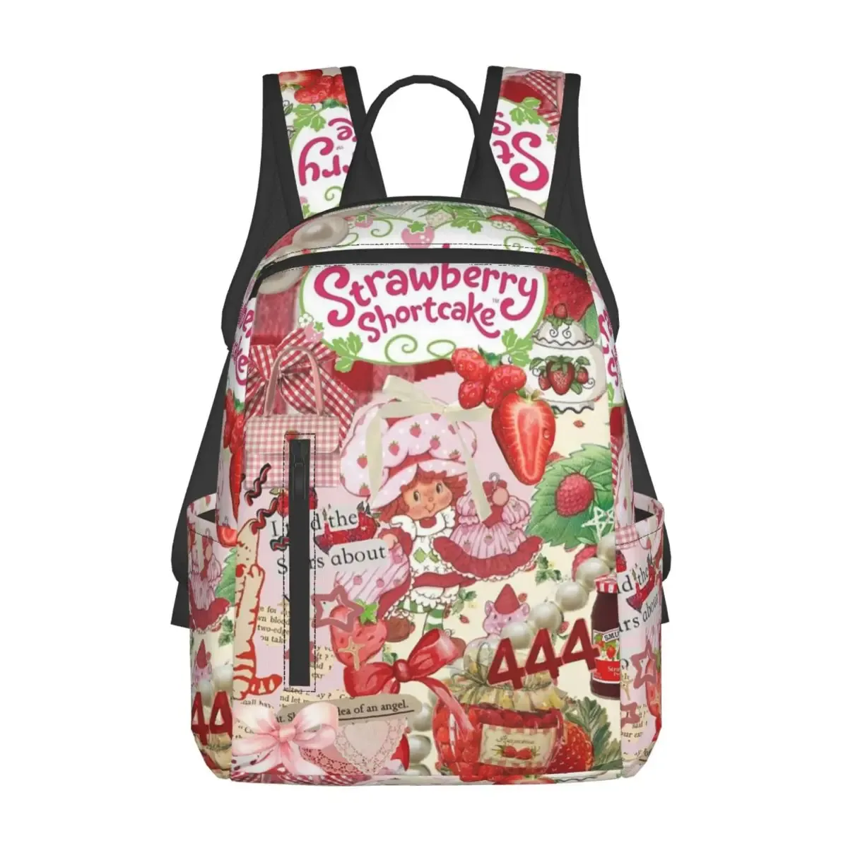 sac à dos d'étudiant like strawberry shortcake, sac d'école, sac à dos de randonnée, sac de voyage pour hommes et femmes, sac à dos tendance, sacs à bandoulière