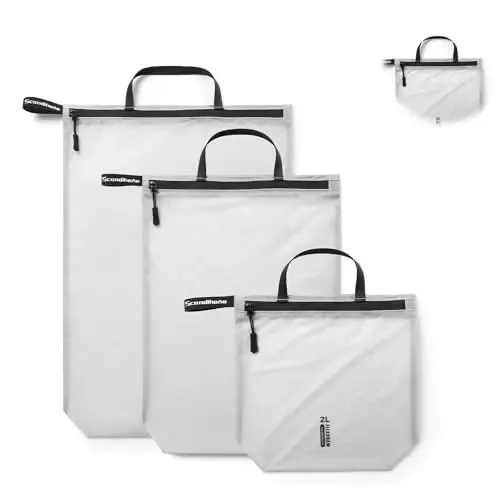 pochette de rangement de voyage imperméable à fermeture éclair, sacs de tri de vêtements translucides, accessoires d'insertion pour valise