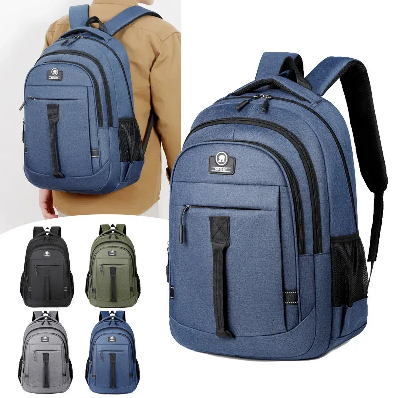 Sac à dos pour hommes, sac d'ordinateur de grande capacité, voyage, mode décontracté, affaires, université, lycée, Double épaule