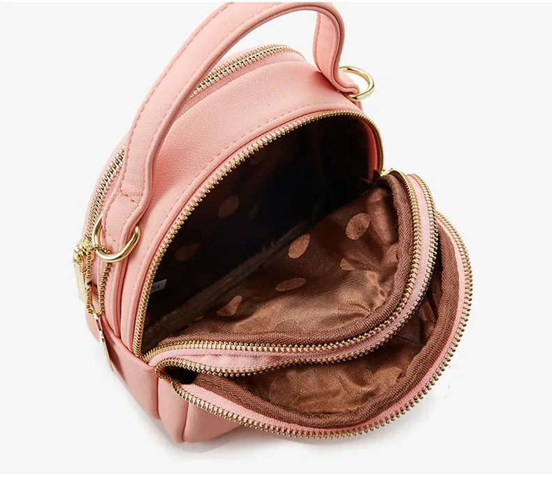mini sac à dos pour femme, sac à main pour femme, fourre-tout multifonctionnel, sac initié de luxe, document solide, sac décontracté pour femme