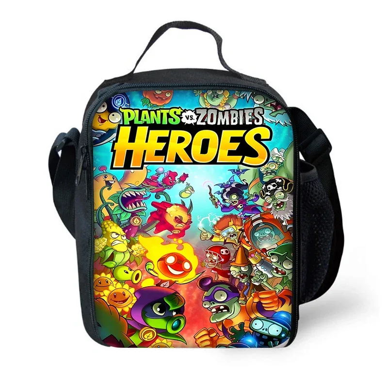 jeu chaud pour enfants pour p-plantes vs z-zombiess, sac à dos d'école avec sacs à déjeuner, sacs à crayons, sacs d'école pour garçons et filles, meilleur cadeau