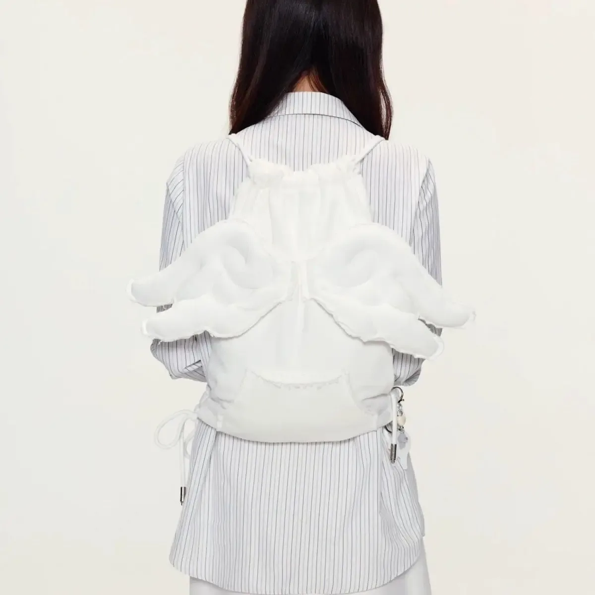 sac à dos pour filles, mode coréenne, sweet wing, décontracté, nouveau sac à dos blanc, sacs pour femmes à l'aspect féminin coréen