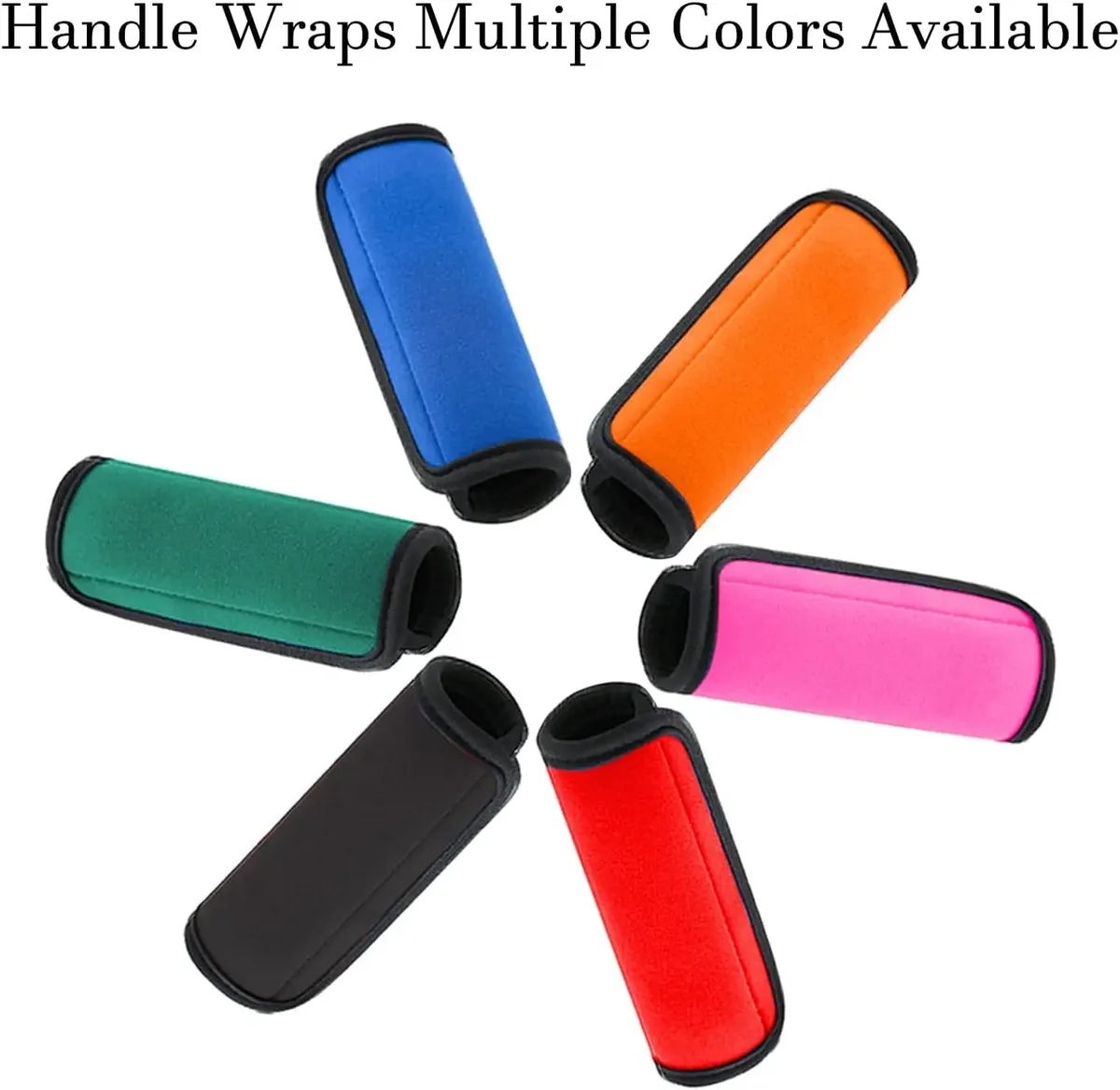 enveloppes de poignée de bagage pour valise, couvertures de poignée souples et confortables de couleur vive, enveloppes d'étiquette de bagage