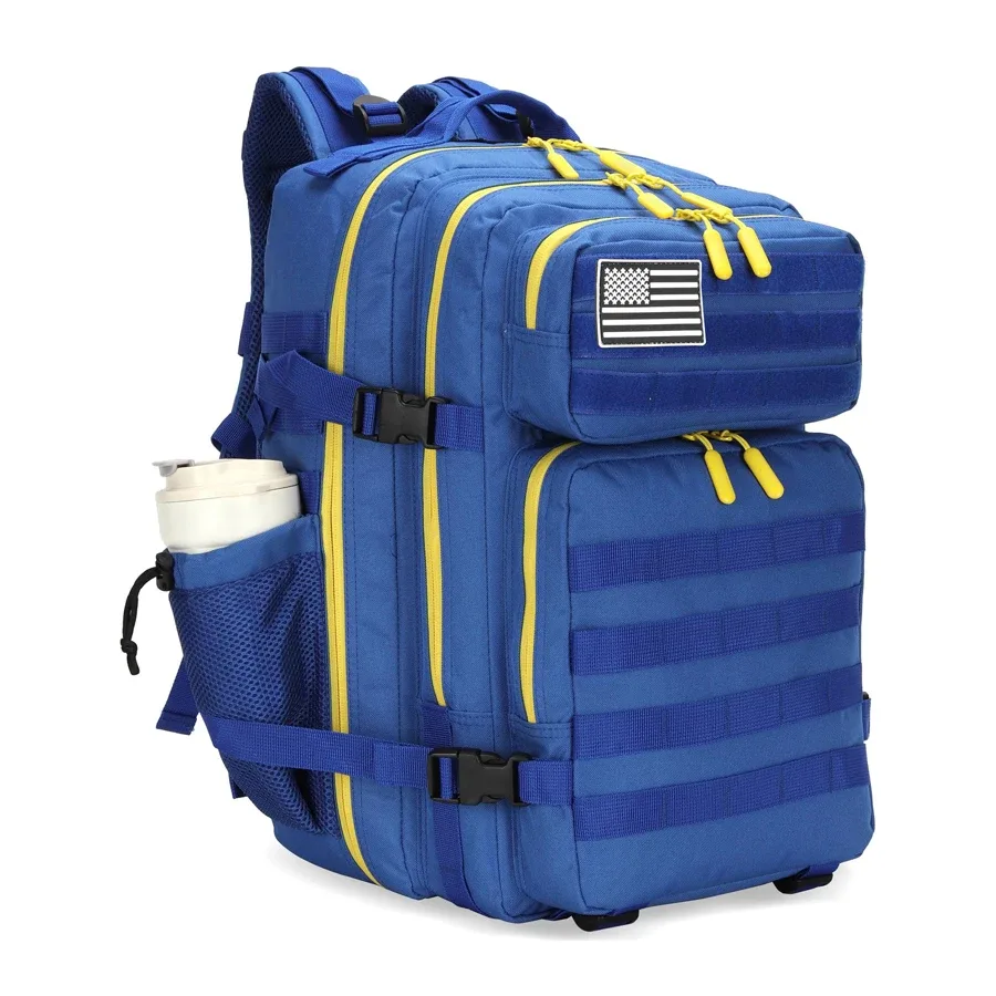 lhi 45l sac à dos tactique pour hommes et femmes grand athlète sac de sport sports de plein air randonnée survie sac à dos avec porte-bouteille