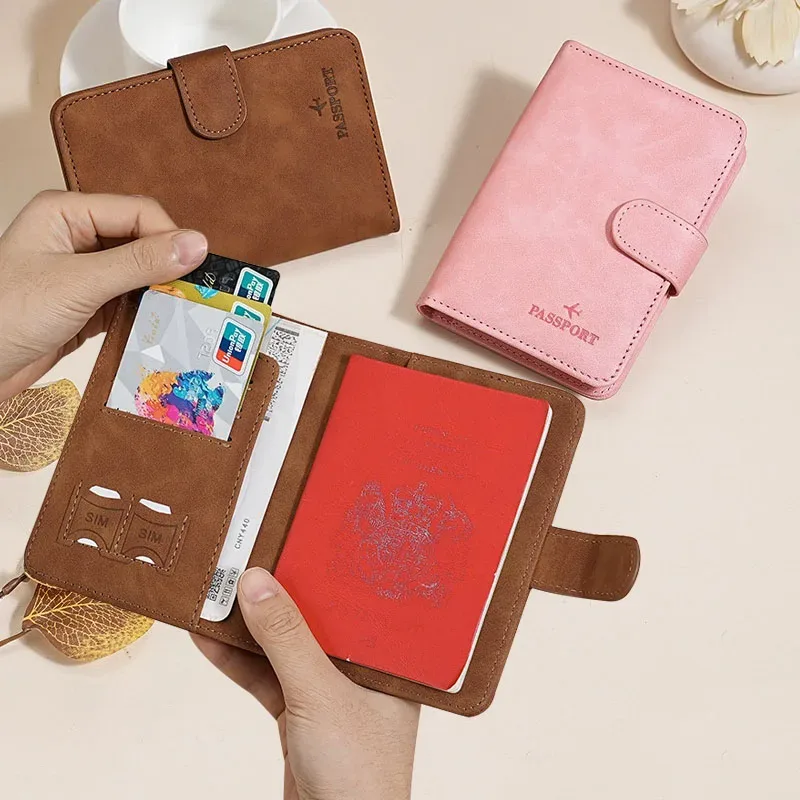 Porte-passeport pour voyage, couverture de passeport personnalisée, protège-passeport, accessoires de voyage, porte-documents pour femmes/hommes