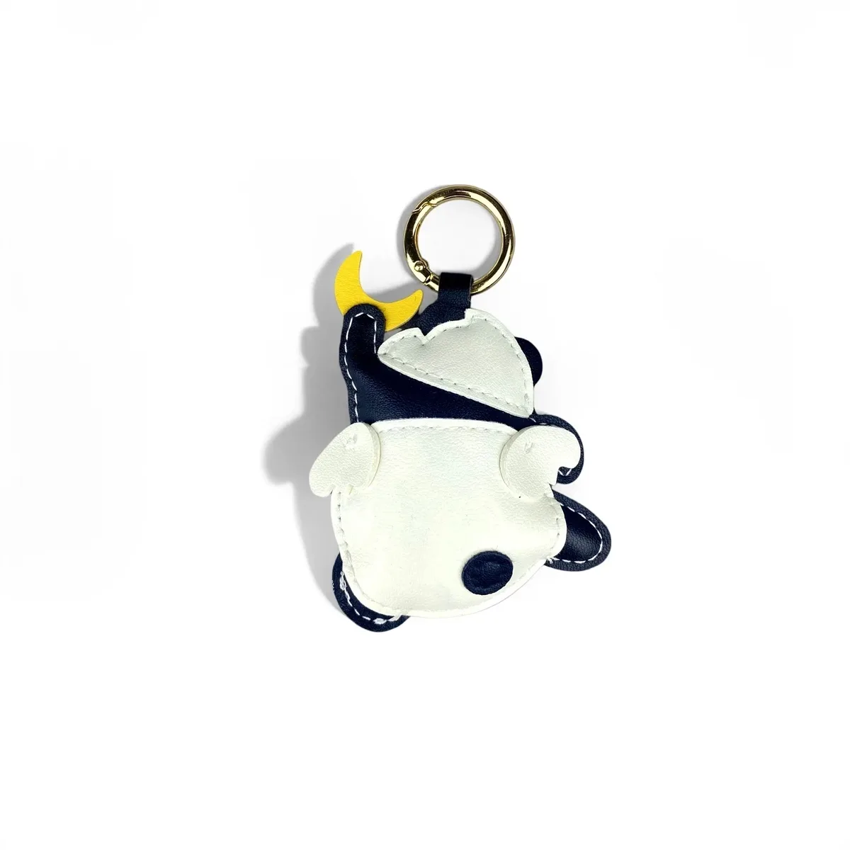 porte-clés/charm de sac en cuir pu style panda - 4 modèles - noir/blanc classique - accessoire polyvalent pour sacs à main, sacs à dos, clés et décoration de chambre, idéal comme cadeau