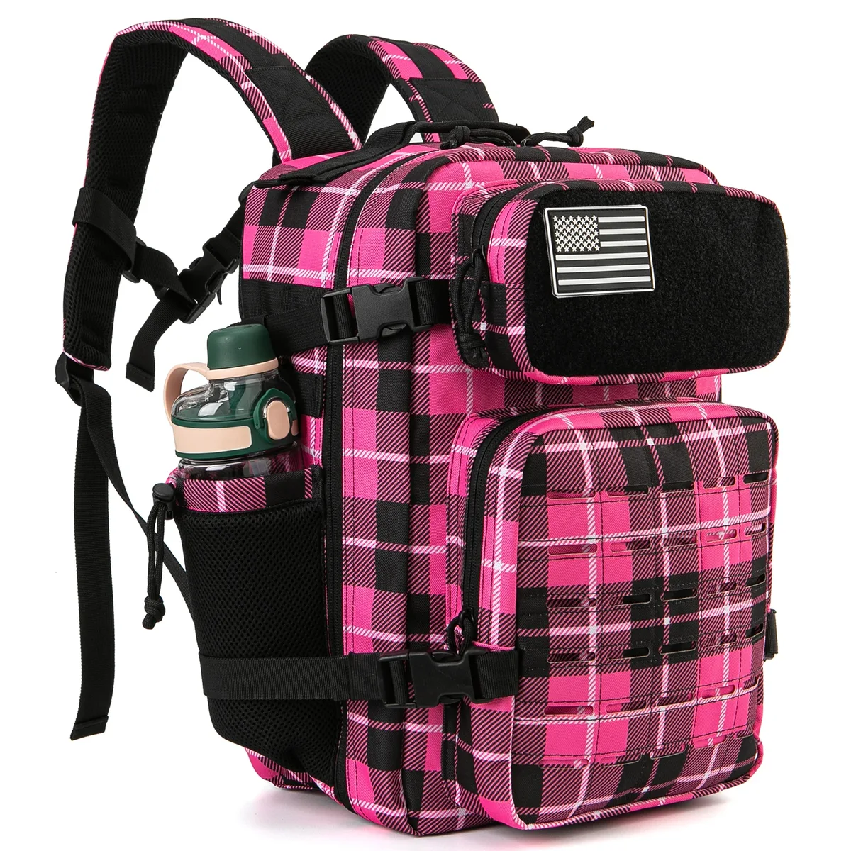 sac à dos tactique 25l pour hommes, sac de survie découpé au laser, petit sac de randonnée, sac de sport, sac à dos de randonnée avec deux porte-gobelets