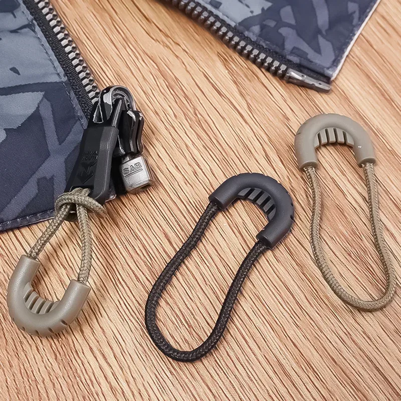 sac à dos à fermeture éclair flexible, pratique, cartable à fermeture éclair en pvc, extension de fermeture éclair légère, tête de corde, accessoires de sac portables