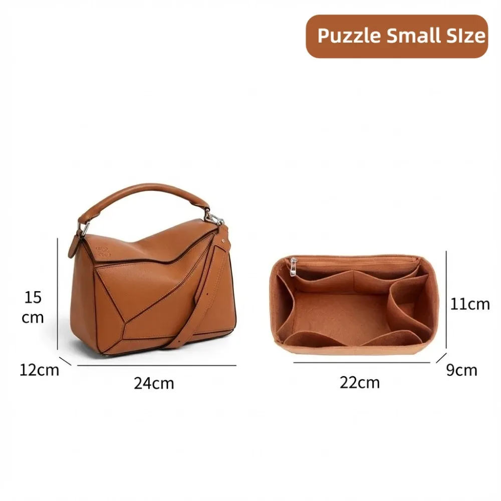 sac à main en feutre pour femmes, organisateur adapté pour loe-we puzzle, sac à main de maquillage, sacs à cosmétiques, sac de luxe de styliste