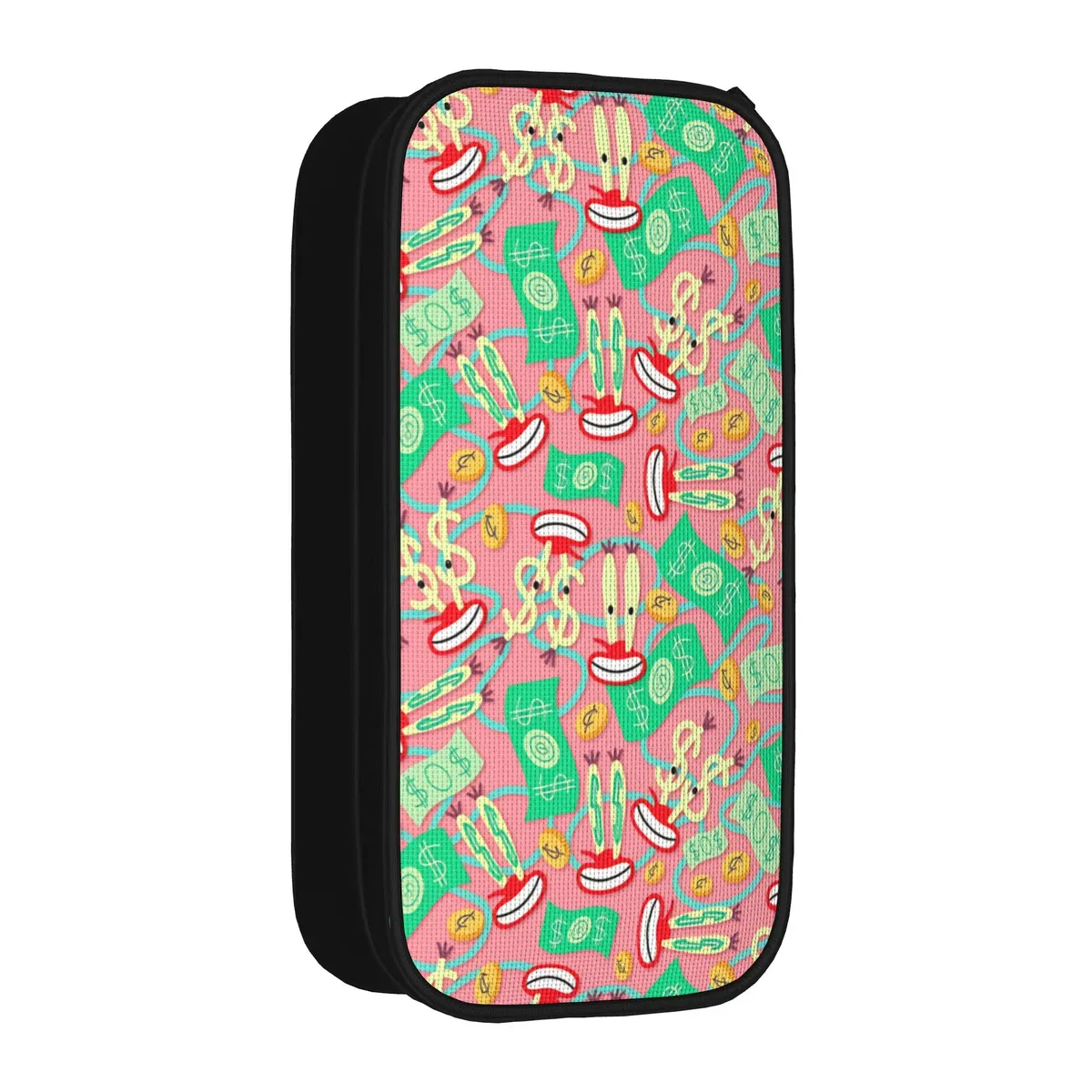 trousse à crayons s-spongebobs avec portraits de visages multiples, pochette en toile, grande capacité, pour garçons et filles, fournitures scolaires