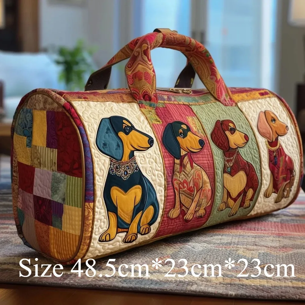 sacs de voyage pour chien matelassés imprimés en 3d, sacs de voyage pour animaux de compagnie artistiques, durables, pour le week-end, la salle de sport, le yoga, design unique pour teckel, corgi, bouledogue français