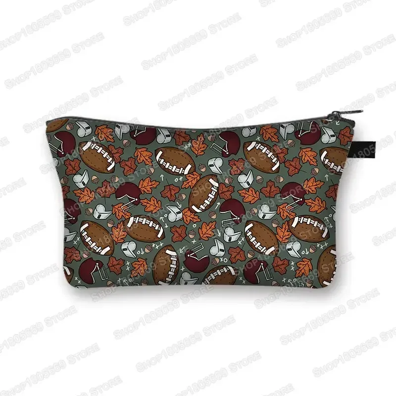 trousse à cosmétiques pour football, baseball, basket-ball, trousse de toilette de loisirs, trousse de maquillage pour femmes, petite pochette pour rouge à lèvres, sacs à cosmétiques