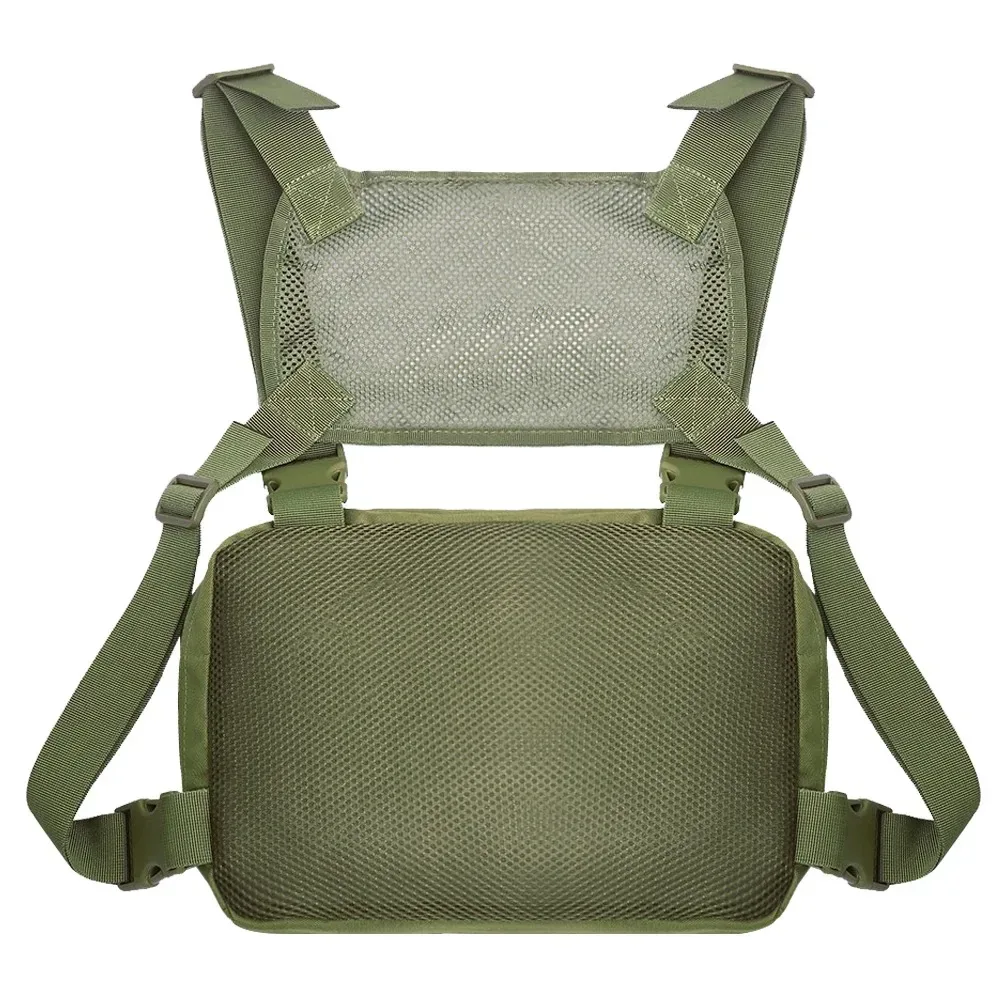 sac de poitrine tactique polyvalent pour l'extérieur, gilet à bandoulière, sac à dos, rangement étanche pour la chasse en plein air