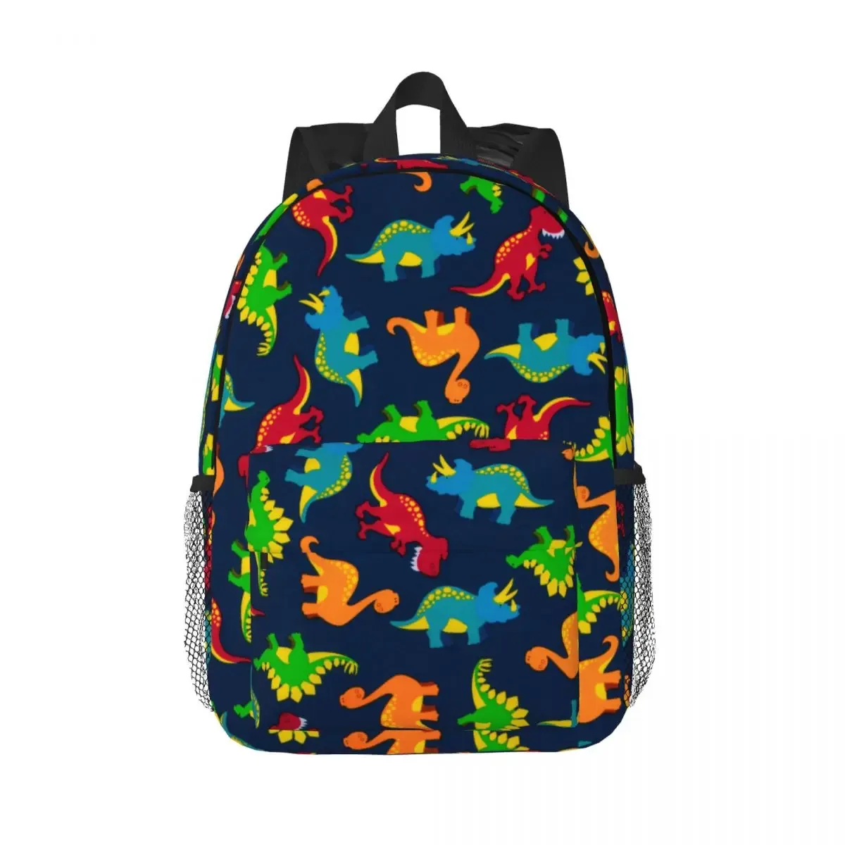 sac à dos de dessin animé drôle de dinosaure pour hommes et femmes, sac à livres de base, sac pour étudiants, sac pour ordinateur portable manga, école