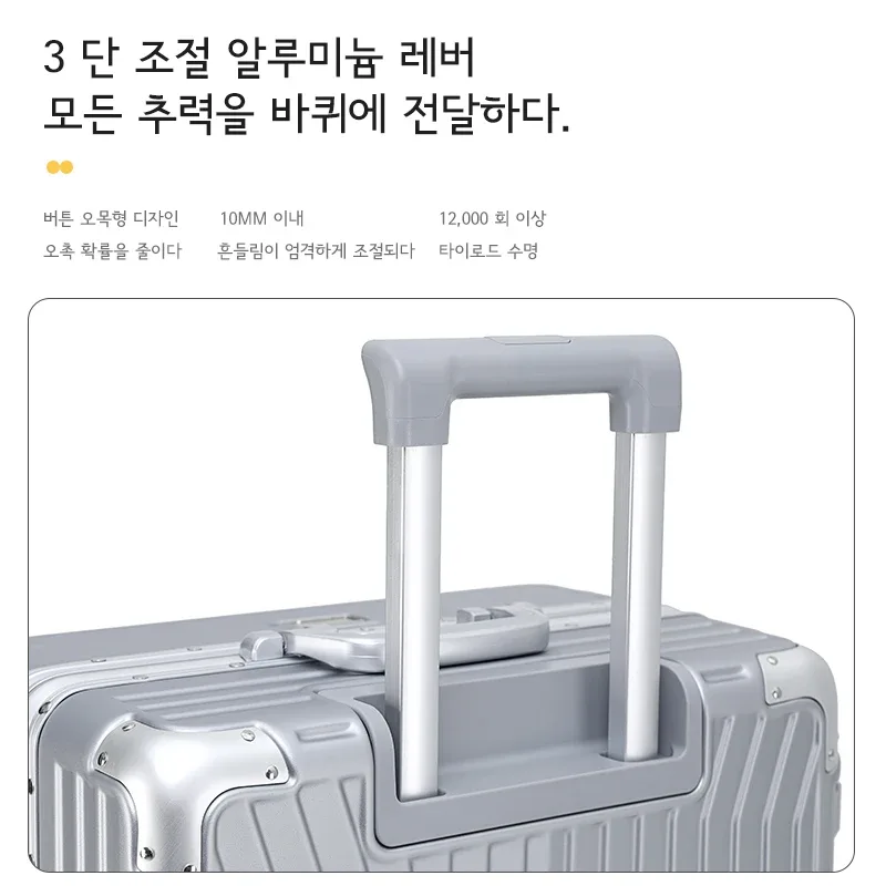 sushimu valise large poignée valise de voyage hommes 20 24 26 bagage à main femmes pc boîtier de chariot