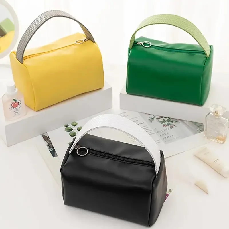 nouvelle trousse de maquillage en pu, sac à cosmétiques pour femmes, grande capacité, organiseur de rangement multifonctionnel, trousse de toilette de voyage, sac à main