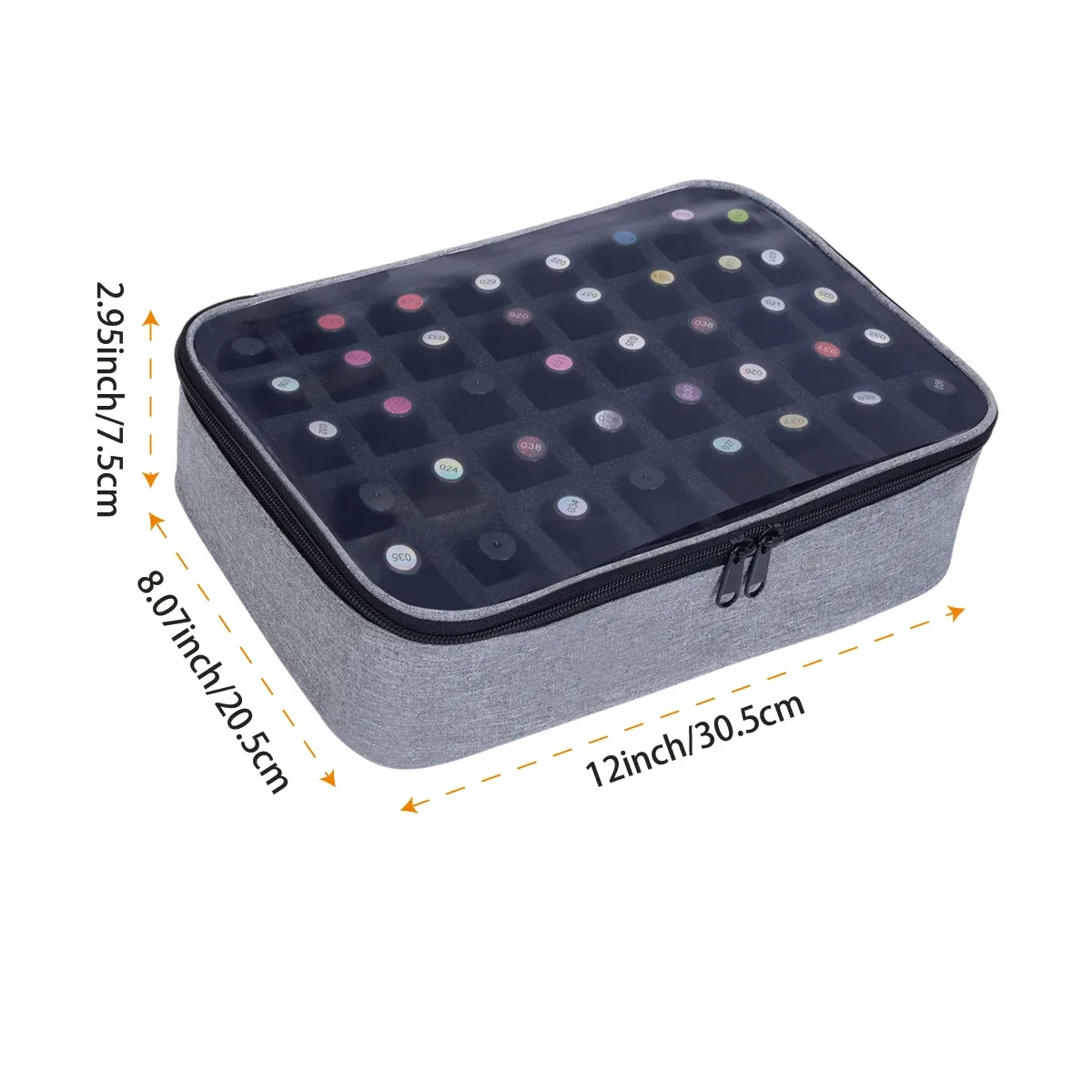 sac de rangement pour vernis à ongles, 40 bouteilles, grand sac à cosmétiques portable multicolore, peut contenir jusqu'à 40 bouteilles (15 ml), perceuse à ongles