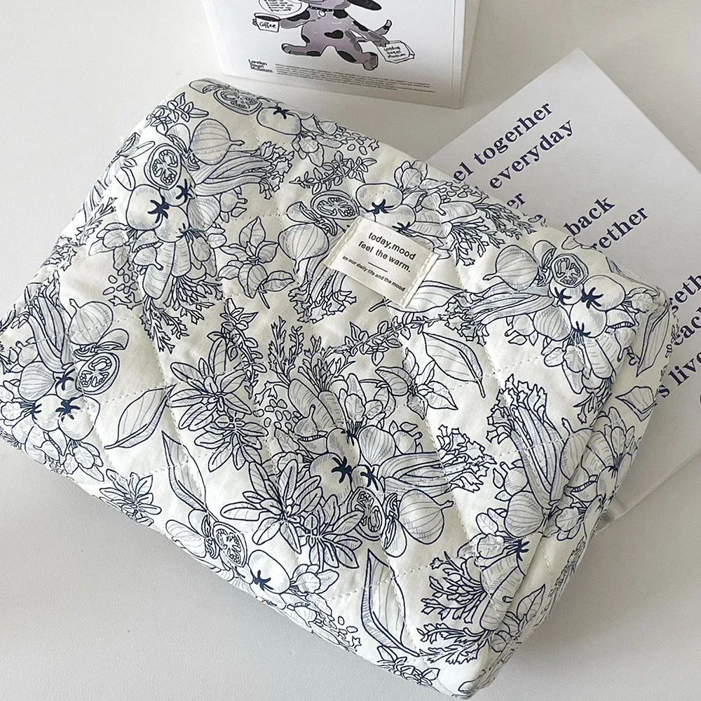 sac à main vintage à fleurs pour femmes, sac cosmétique portable avec fermeture éclair, trousse de maquillage, trousse de toilette pour voyage, poudres matelassées, vente en gros