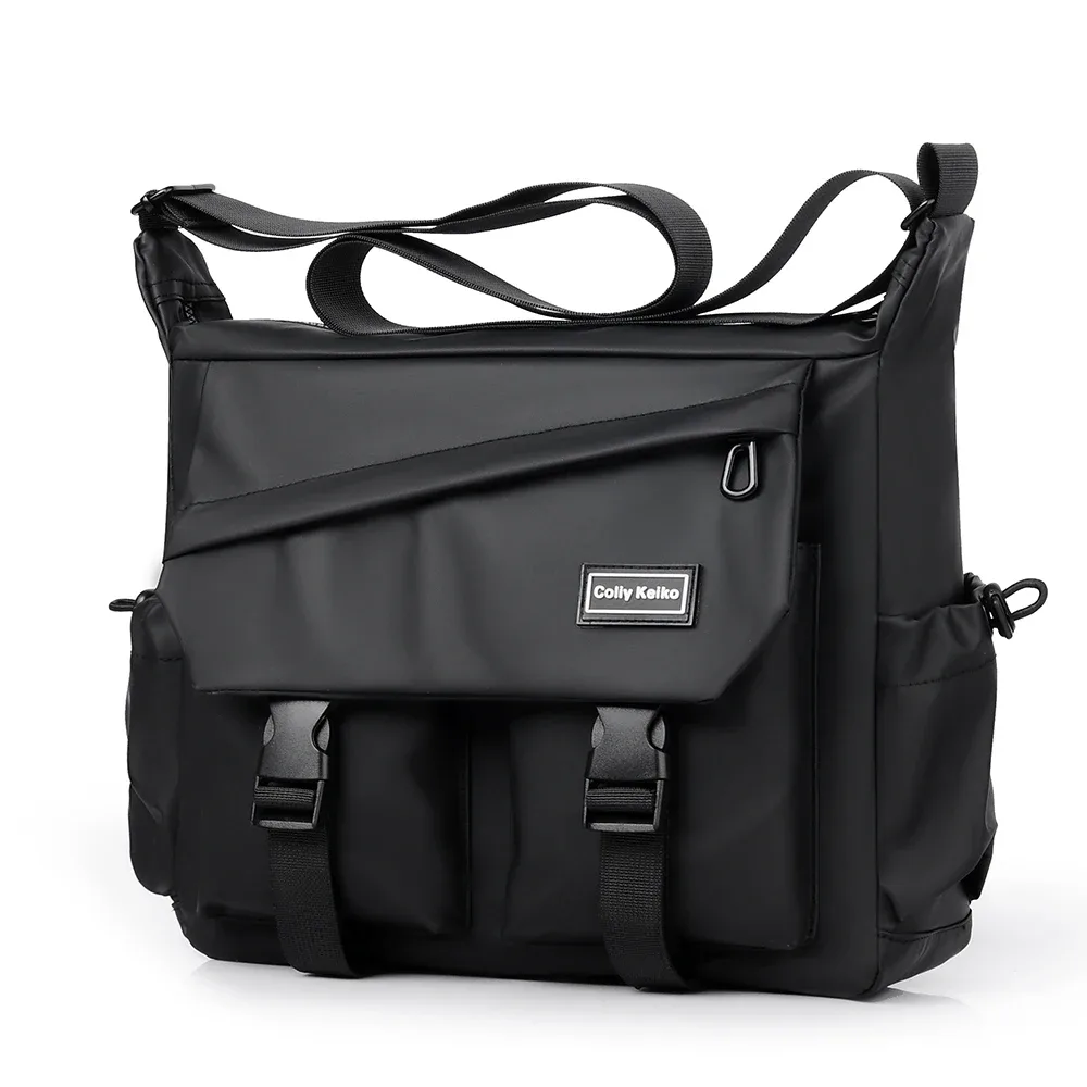 sac à bandoulière pour homme tendance, sac de facteur multi-couches, sac de voyage d'affaires, sac bandoulière adapté au quotidien et aux déplacements professionnels