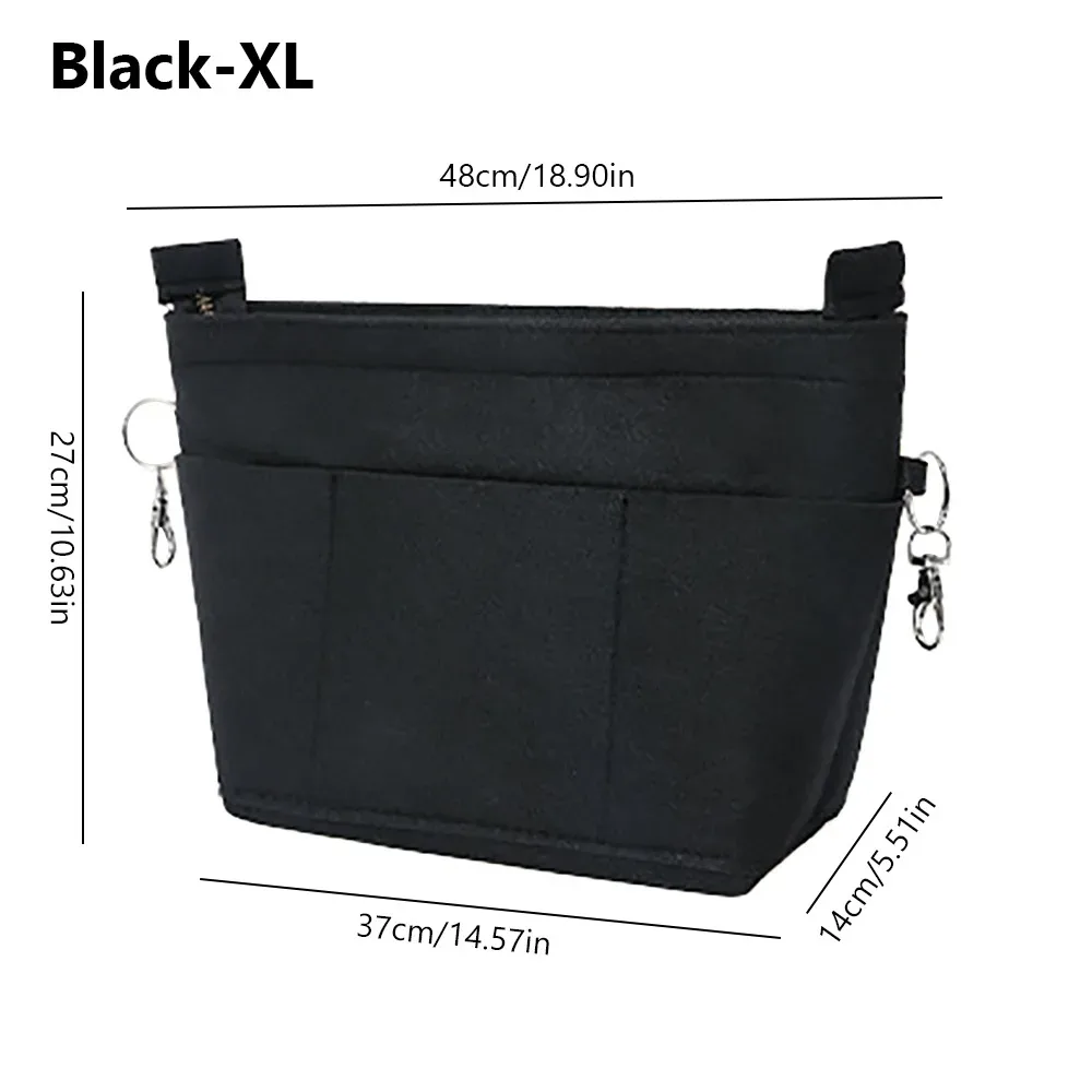 organisateur de sac à main en feutre multi-poches, grande capacité, portable, pour rangement et organisation