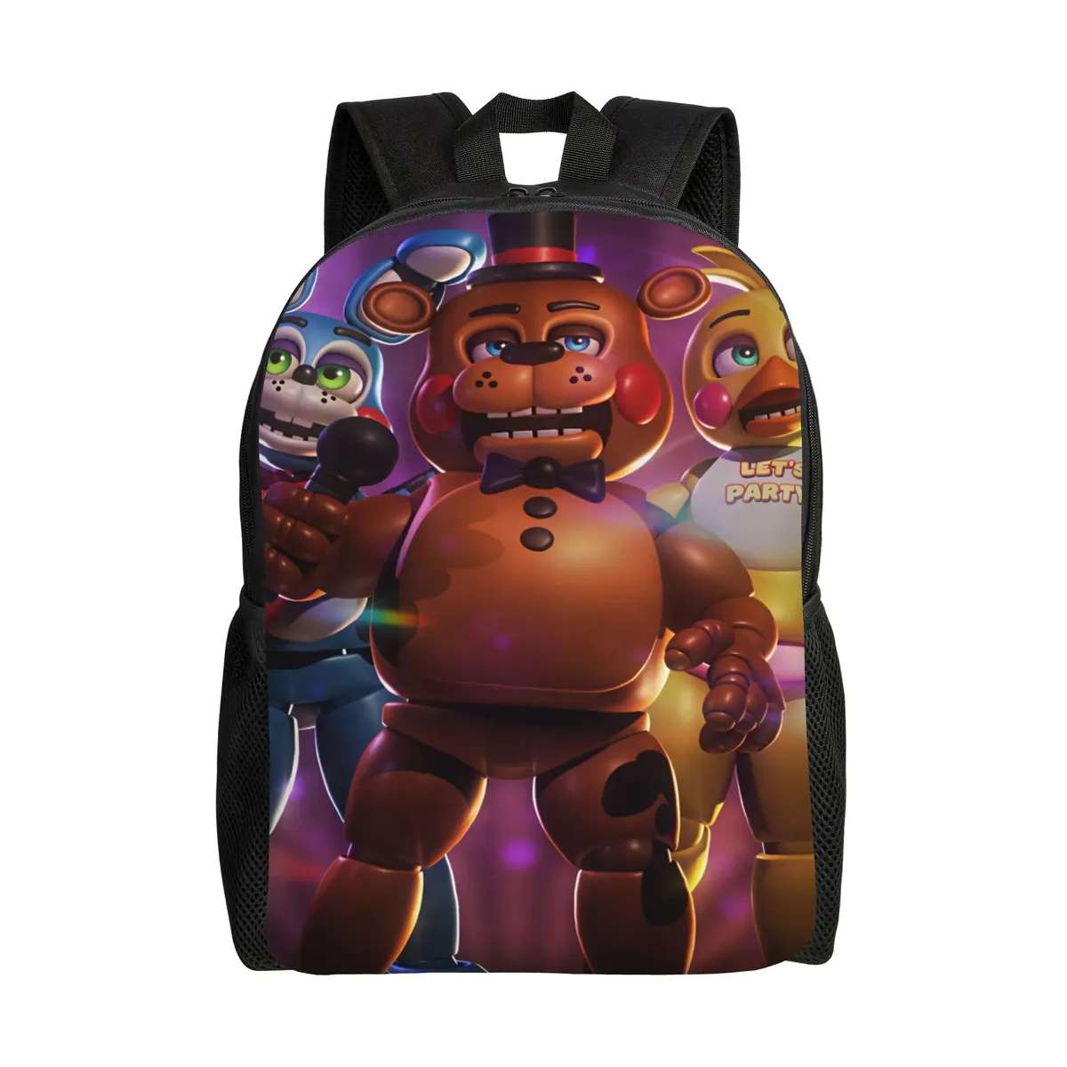sac à dos fnaf horror game pour hommes, grands sacs à dos en polyester, sacs décontractés pour lycée, sac à dos de voyage personnalisé