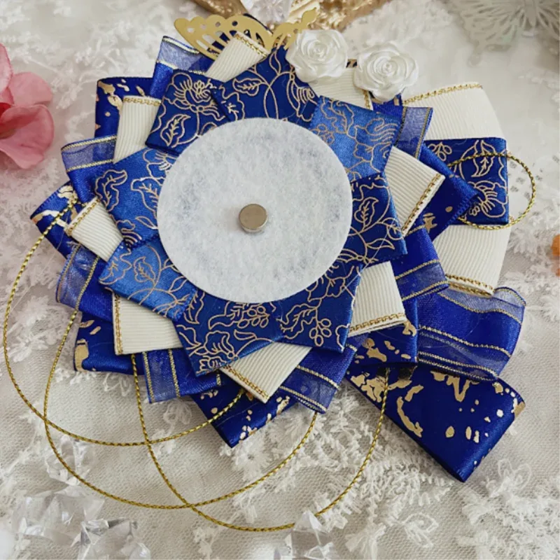 sac de cosplay ita de luxe, badges de remplissage de fleurs, porte-plateau de base pour sac à dos, broche en ruban, rosette décorative pour épingles d'exposition, 2023