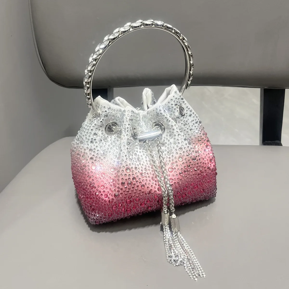 poignée strass pochette de soirée sacs à main et sac à main de luxe sac à bandoulière design brillant cristal pochette sac à main sac seau